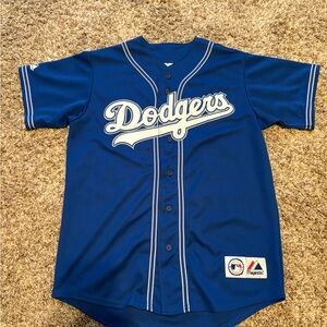 Dodgers Think Blue 1999 Majestic Royal Blue Team Patch Jersey